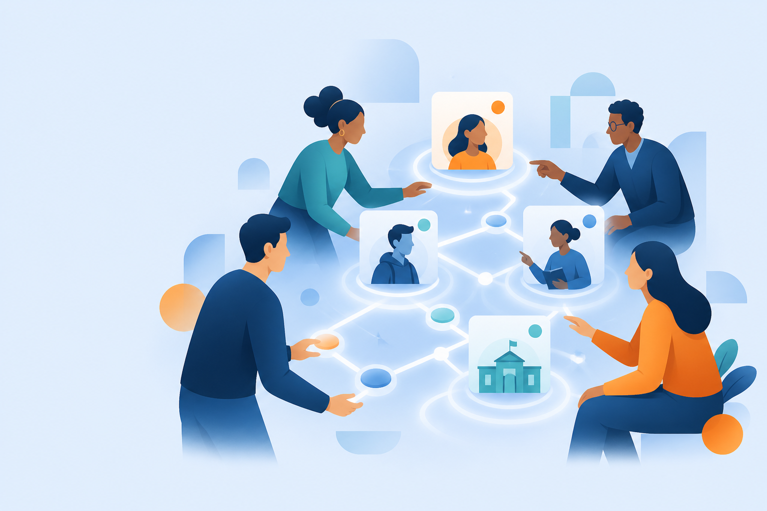 CodeLevel team collaborating around connected student and institution pathways